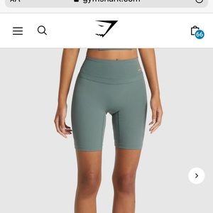 Gymshark Whitney Simmons biker shorts eucalyptus